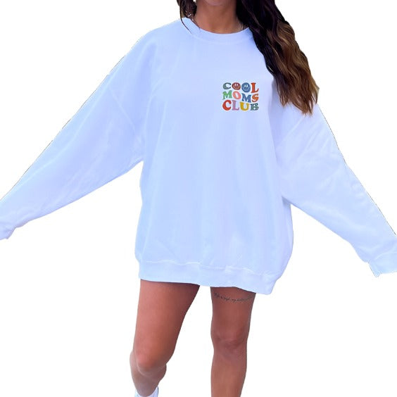 Cool Moms Club Smiley Sweatshirt - Plus