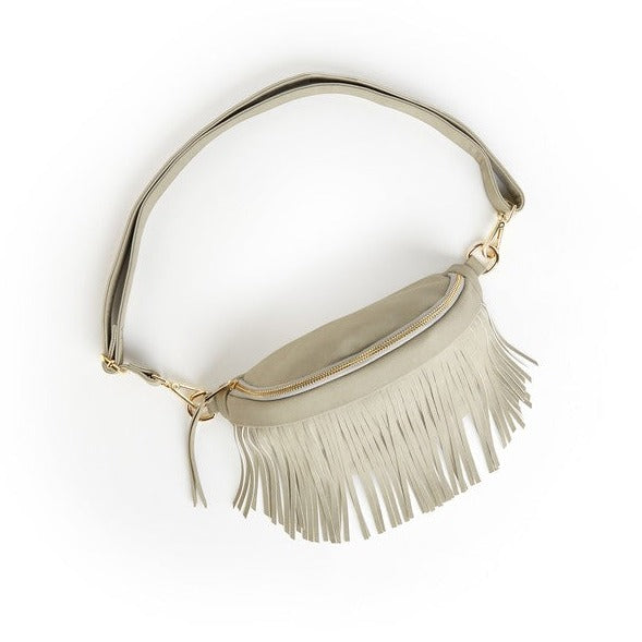 Removable Fringe Sling Bag