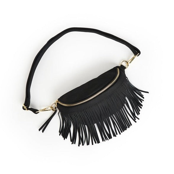 Removable Fringe Sling Bag