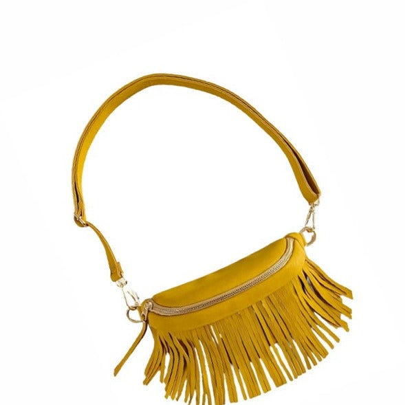 Removable Fringe Sling Bag