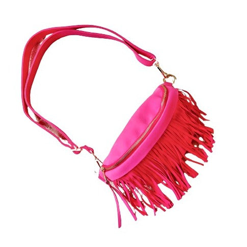 Removable Fringe Sling Bag