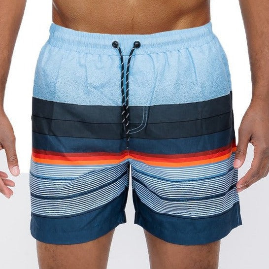 Blue stripes Swim Shorts