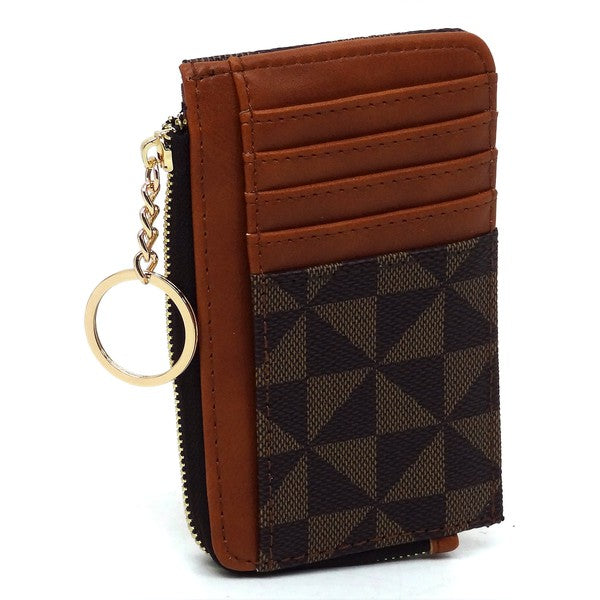 Monogram Card Holder & Keychain Wallet