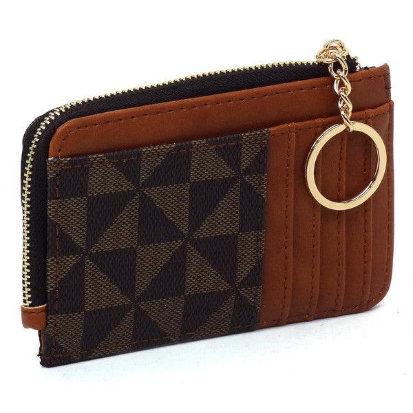 Monogram Card Holder & Keychain Wallet