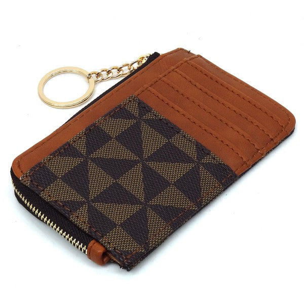 Monogram Card Holder & Keychain Wallet