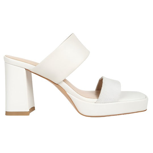 Slip On Platform Block Heel Sandals