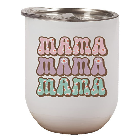 Mama Stack Flower Wine Tumbler