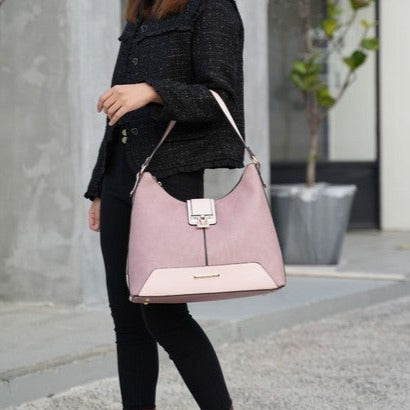 Color-Block Hobo Bag