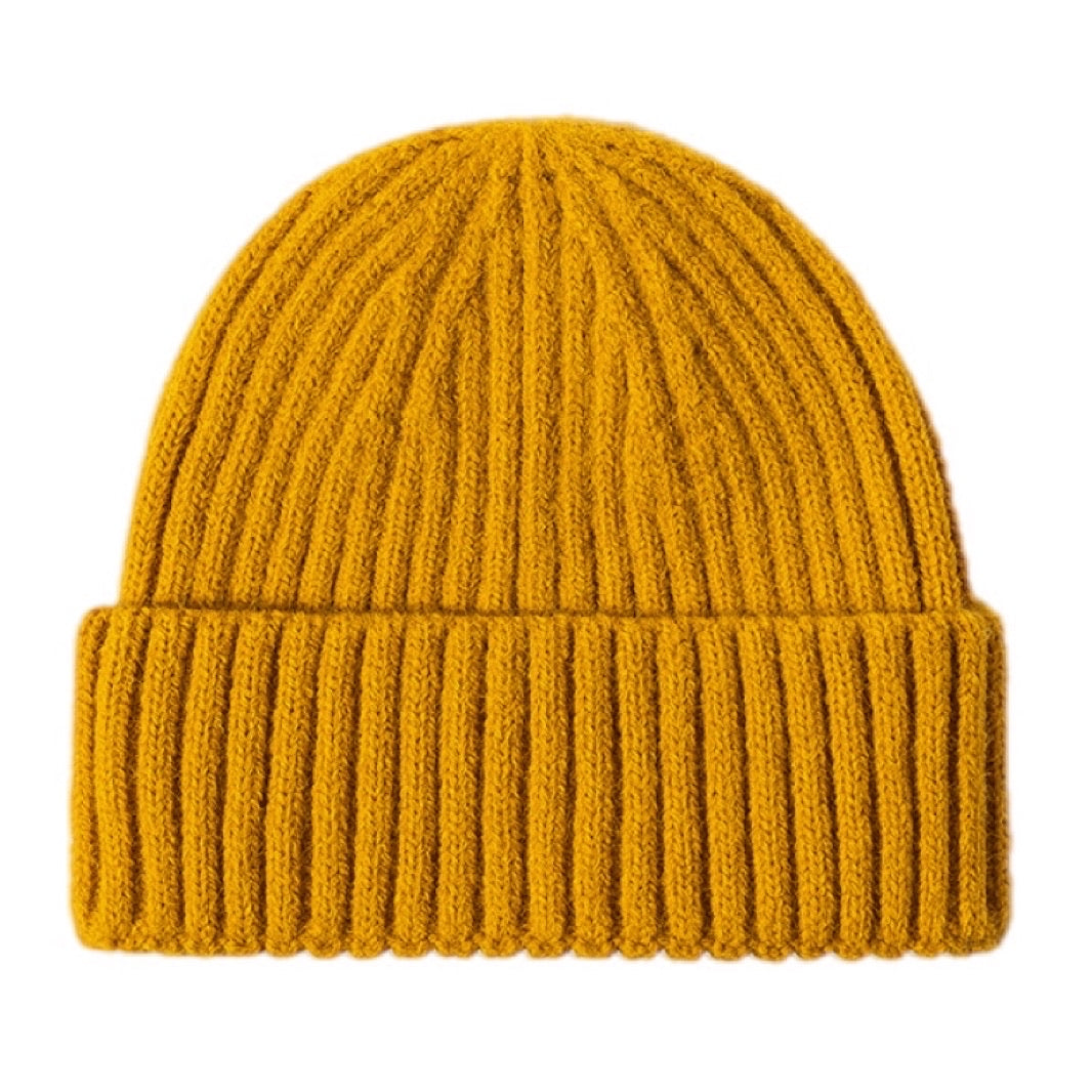 Rib-Knit Cuff Beanie