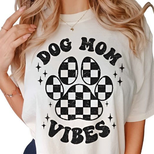 Dog Mom Vibes Oversized Graphic Top