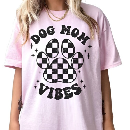 Dog Mom Vibes Oversized Graphic Top