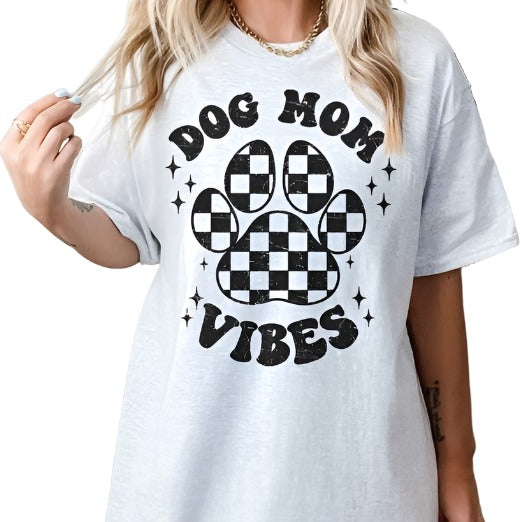 Dog Mom Vibes Oversized Graphic Top