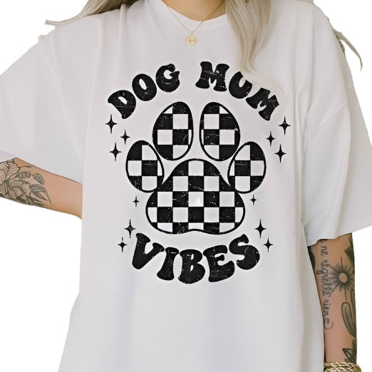 Dog Mom Vibes Oversized Graphic Top