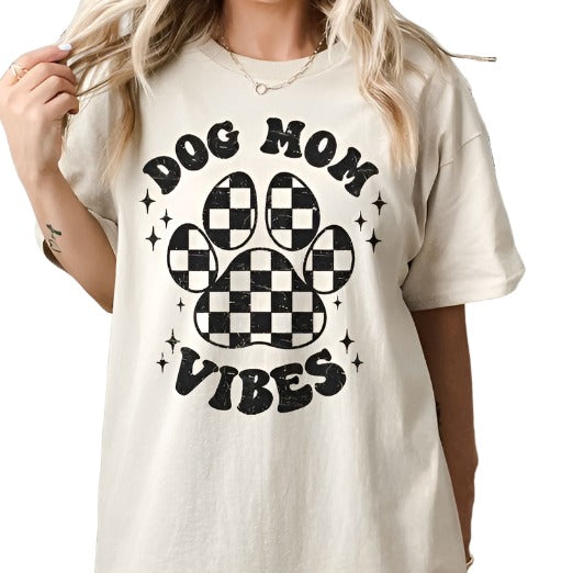 Dog Mom Vibes Oversized Graphic Top