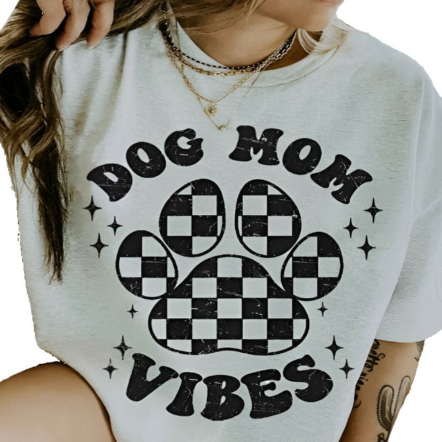 Dog Mom Vibes Graphic Top