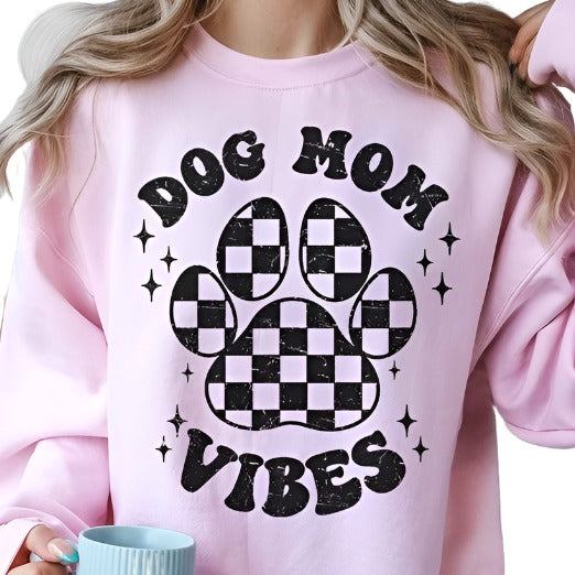 Dog Mom Vibes Oversized Sweatshirt