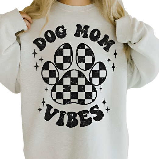 Dog Mom Vibes Oversized Sweatshirt