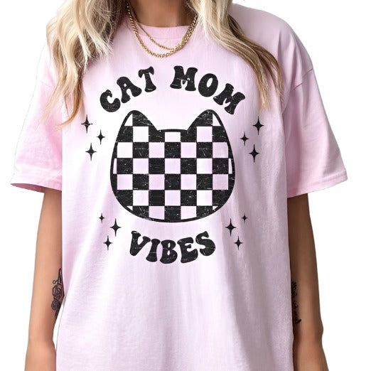 Cat Mom Vibes Oversized Top