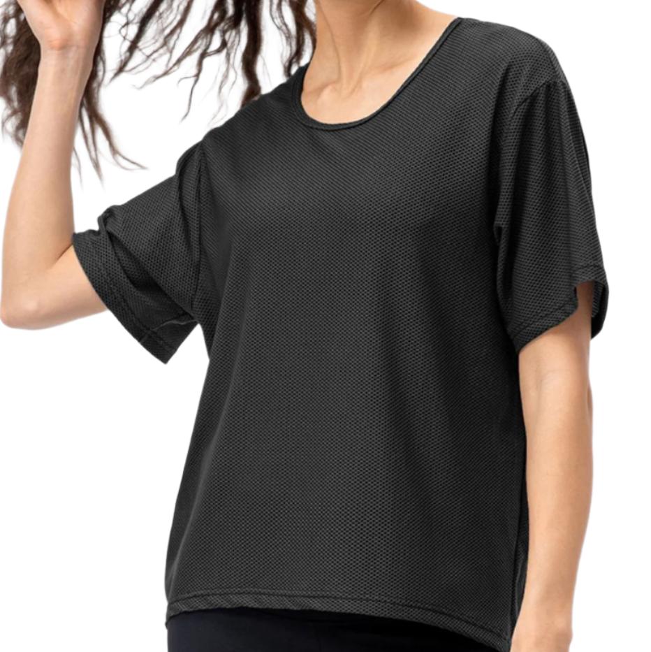 Round Neck Short Sleeve Active Tee