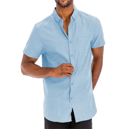 Summer Breeze Short-Sleeve Button-Up Shirt