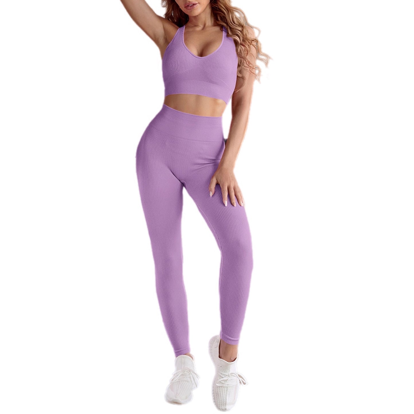 Seamless Ribbed Activewear Set