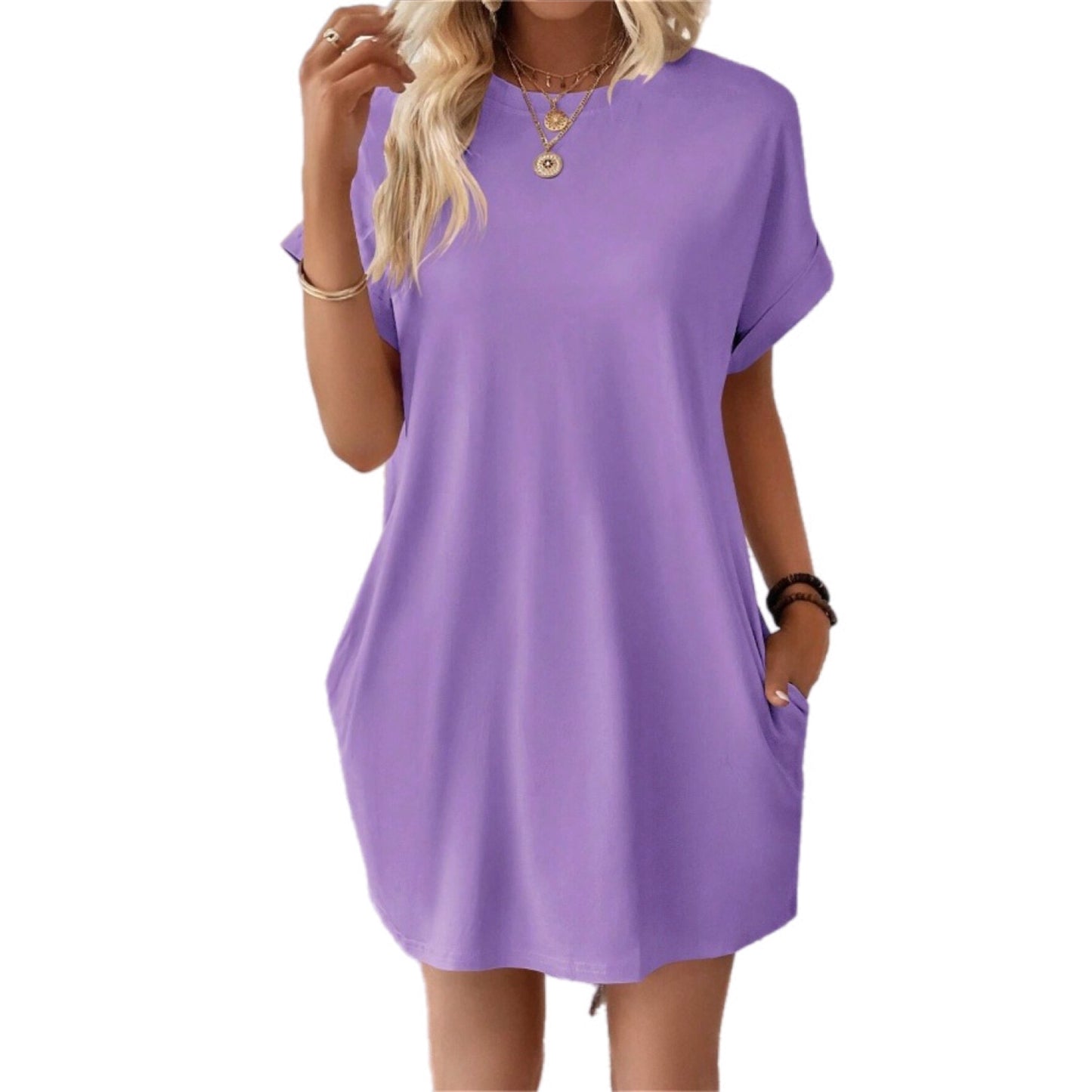 Casual Loose-Fit T-Shirt Dress