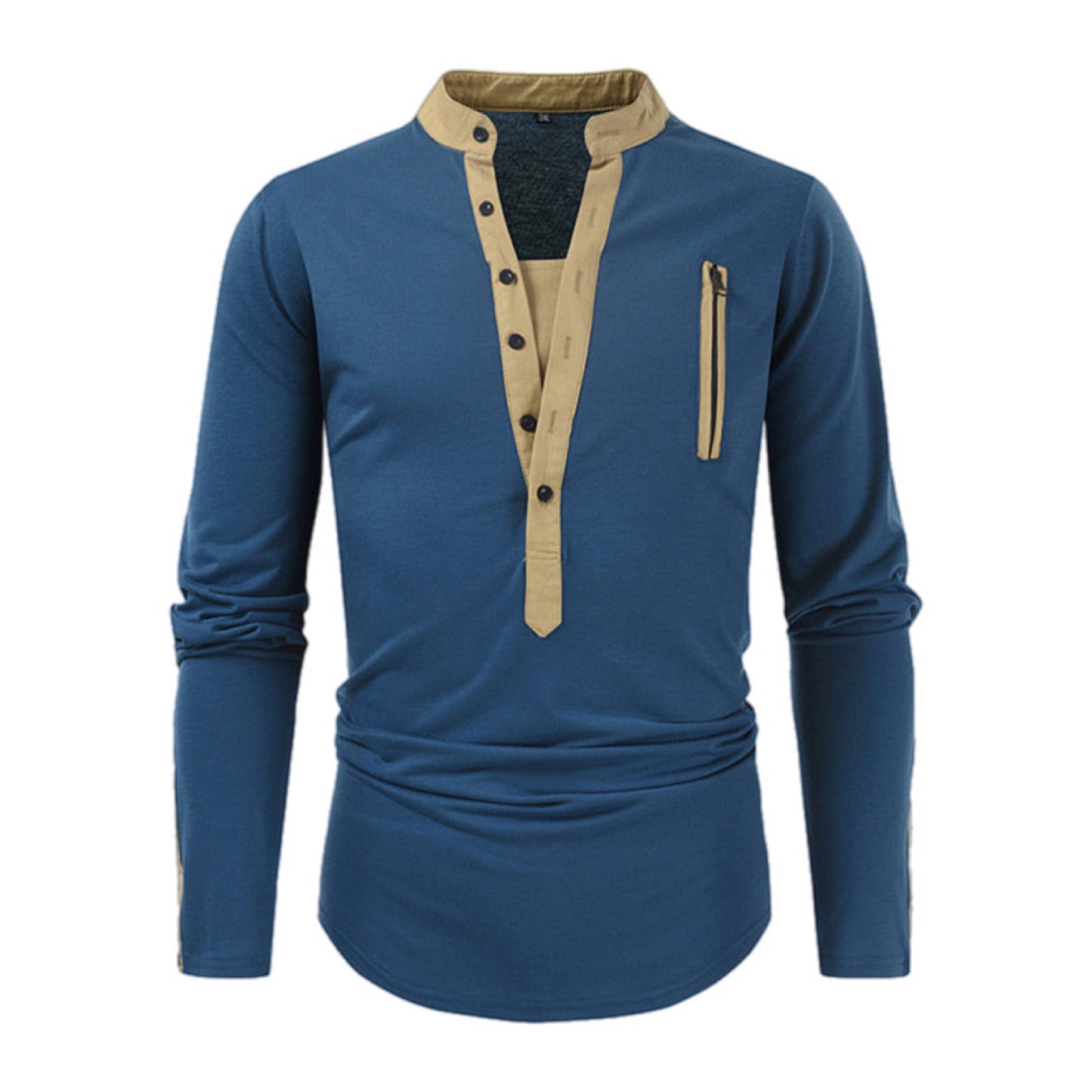 Color Block Long Sleeve Shirt