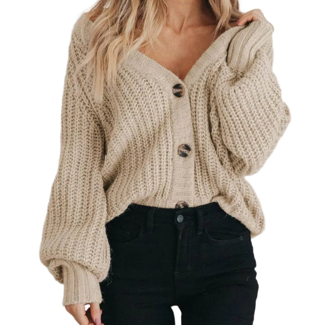 Button Up Knit Cardigan