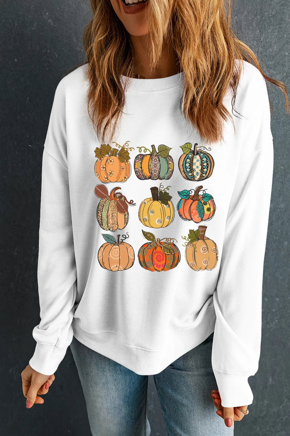 Pumpkin Graphic  Sweatshirt