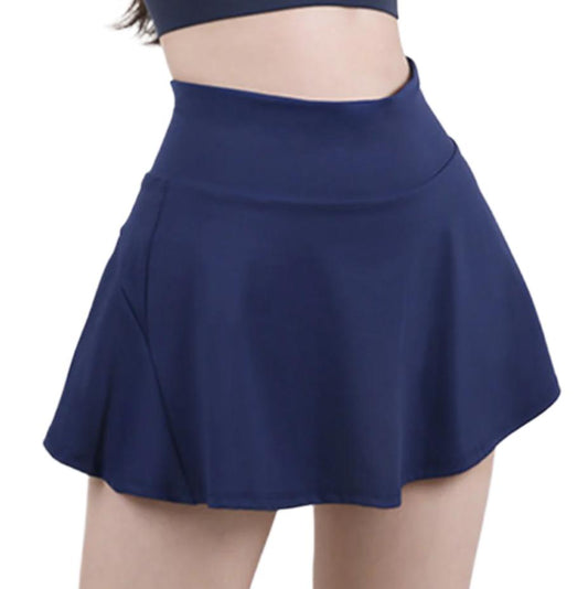 High Waist Pleated Active Skirt