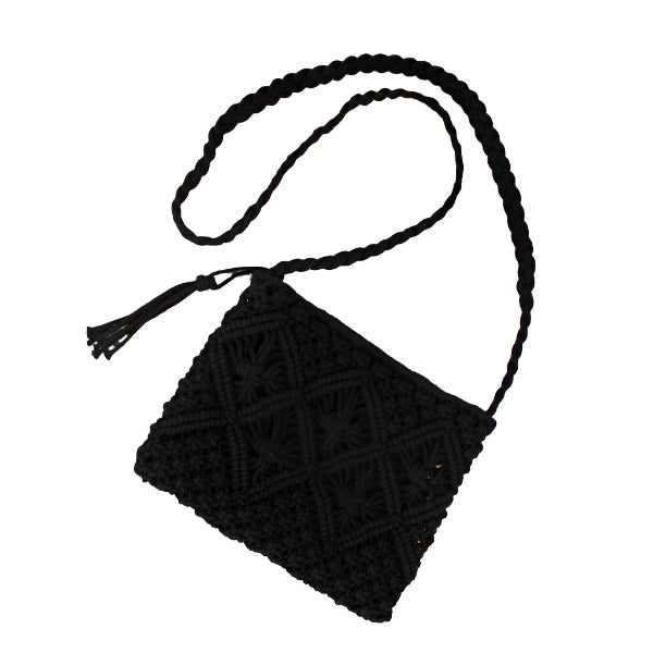 Macrame Crossbody Bag