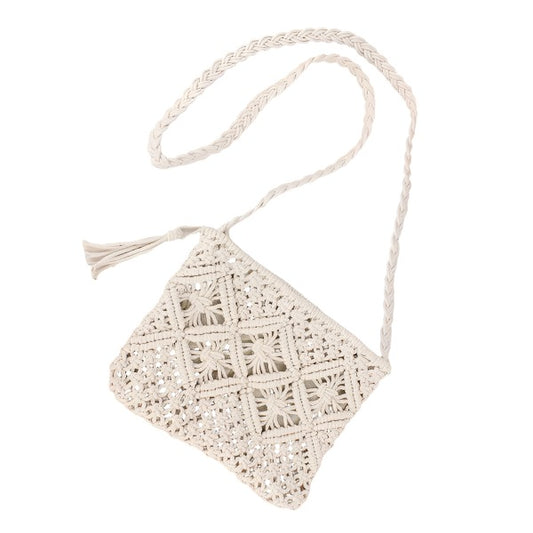 Macrame Crossbody Bag