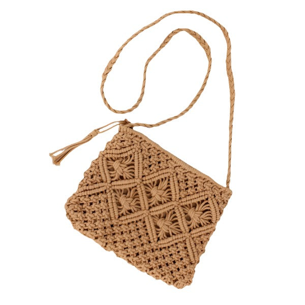 Macrame Crossbody Bag