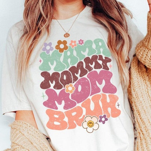 Mama Mommy Mom Bruh Mothers Day Graphic Tee