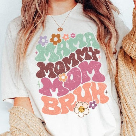 Mama Mommy Mom Bruh Mothers Day Graphic Tee