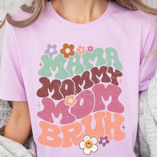 Mama Mommy Mom Bruh Mothers Day Graphic Tee