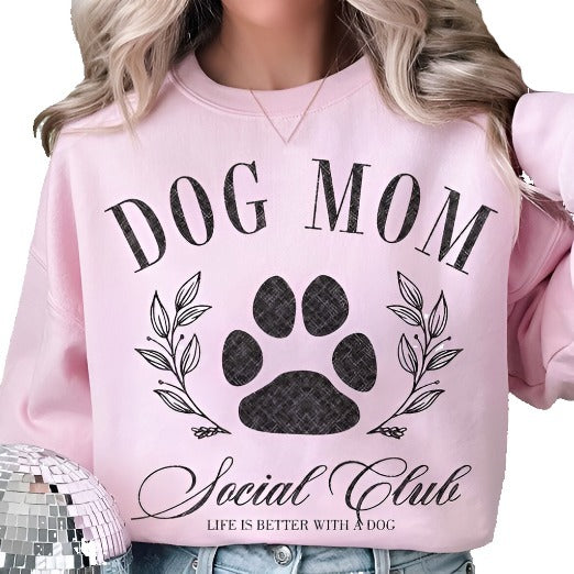 Dog Mom Social Club Graphic Sweatshirt