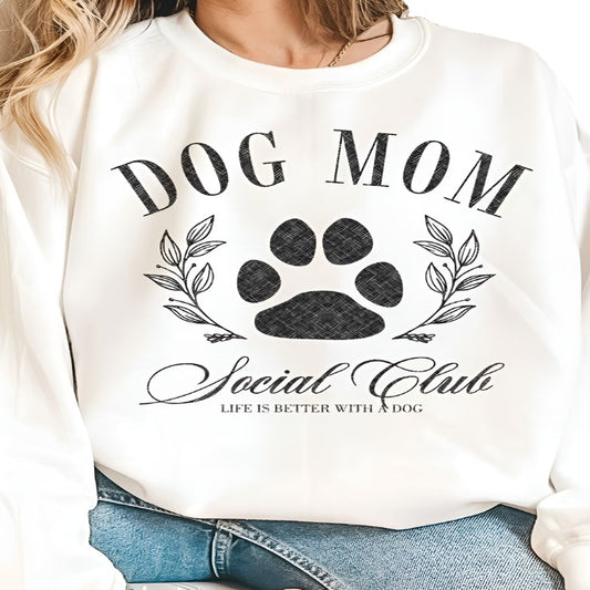 Dog Mom Social Club Graphic Sweatshirt