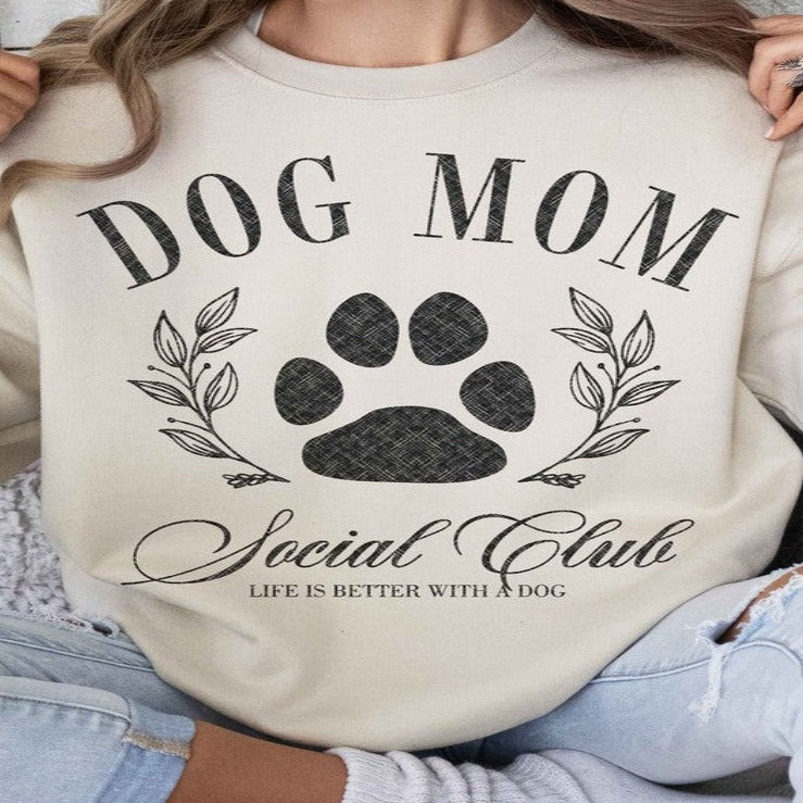 Dog Mom Social Club Graphic Sweatshirt