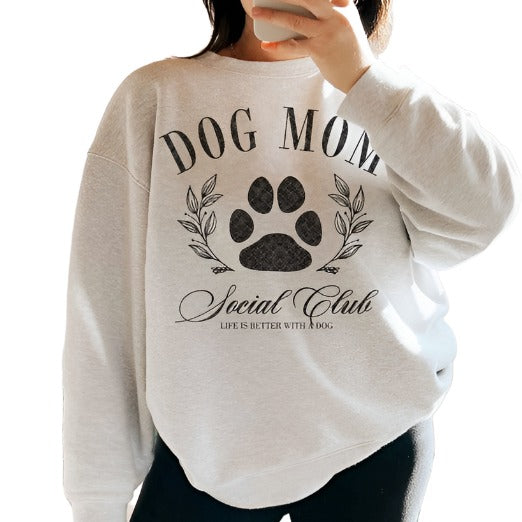 Dog Mom Social Club Oversized Sweatshirt