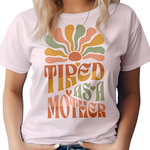 Tired as a Mother Retro Graphic Tee