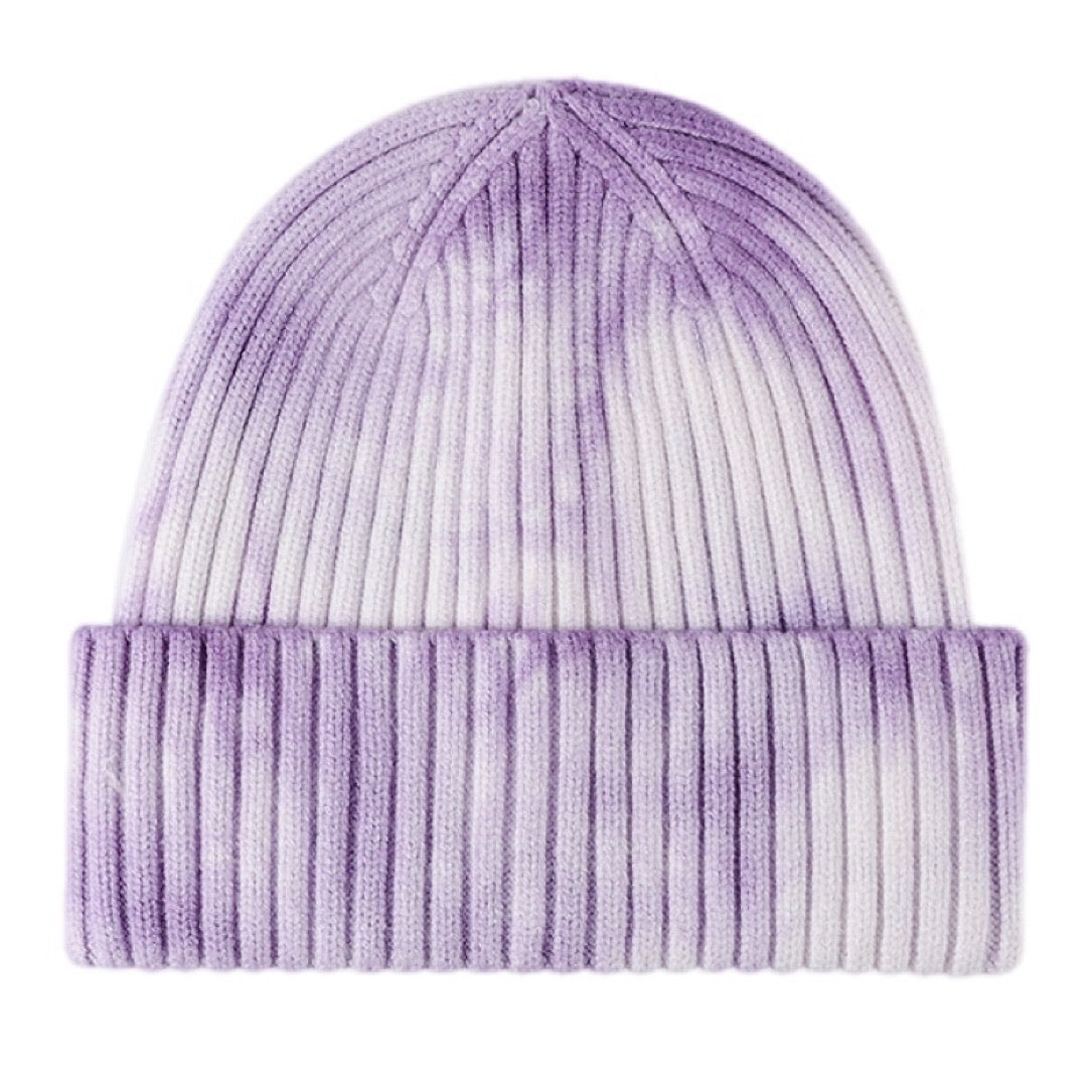 Tie-Dye Ribbed Cuffed Beanie