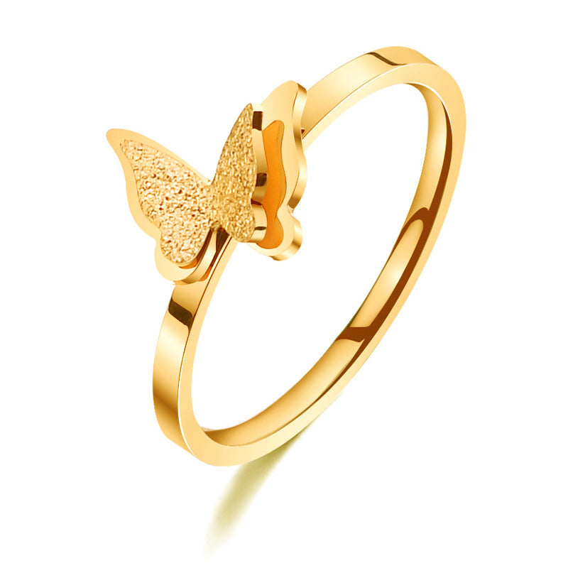 Gold, Silver or Rose Gold Butterfly Ring