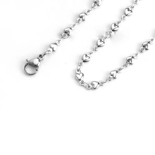 Stainless Steel Heart Charm Anklet