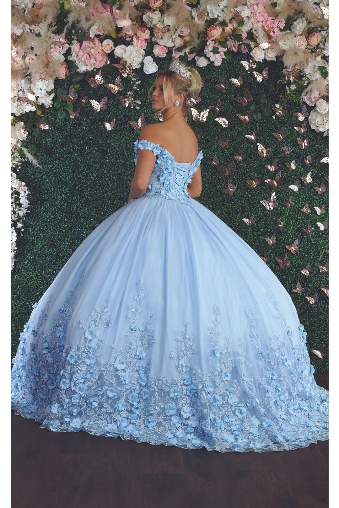 Sweetheart Floral Quinceanera Ball Gown