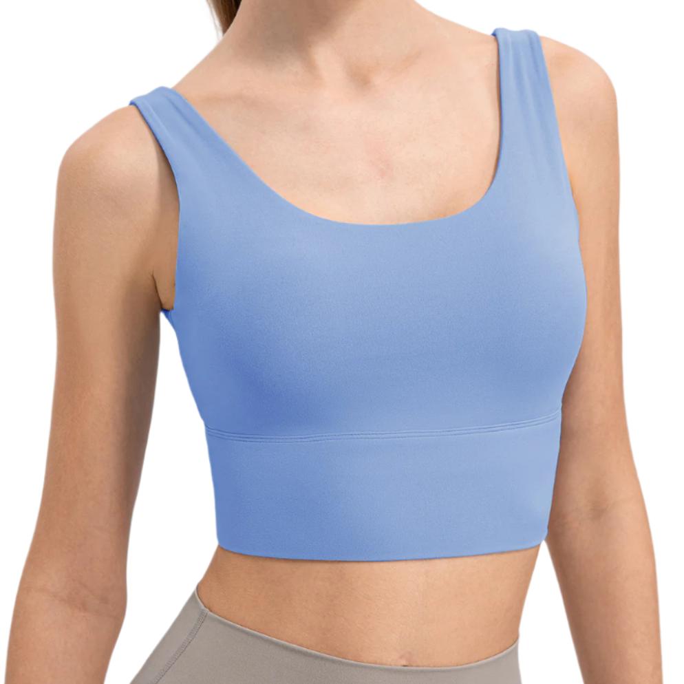 Scoop Neck Wide Strap Active Tank