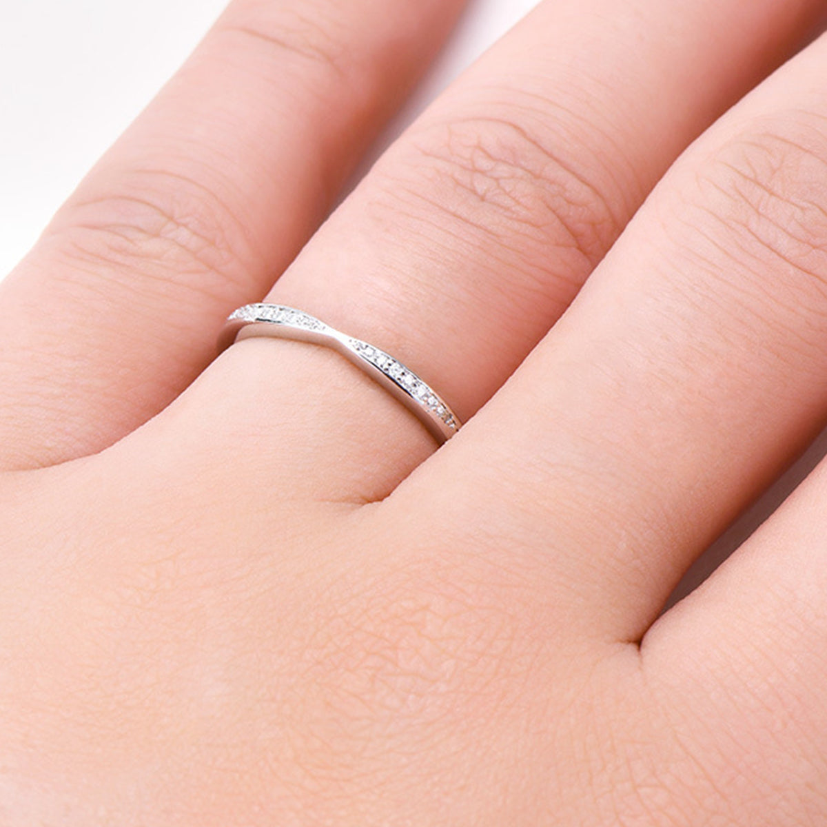 Eternal Embrace Moissanite Band