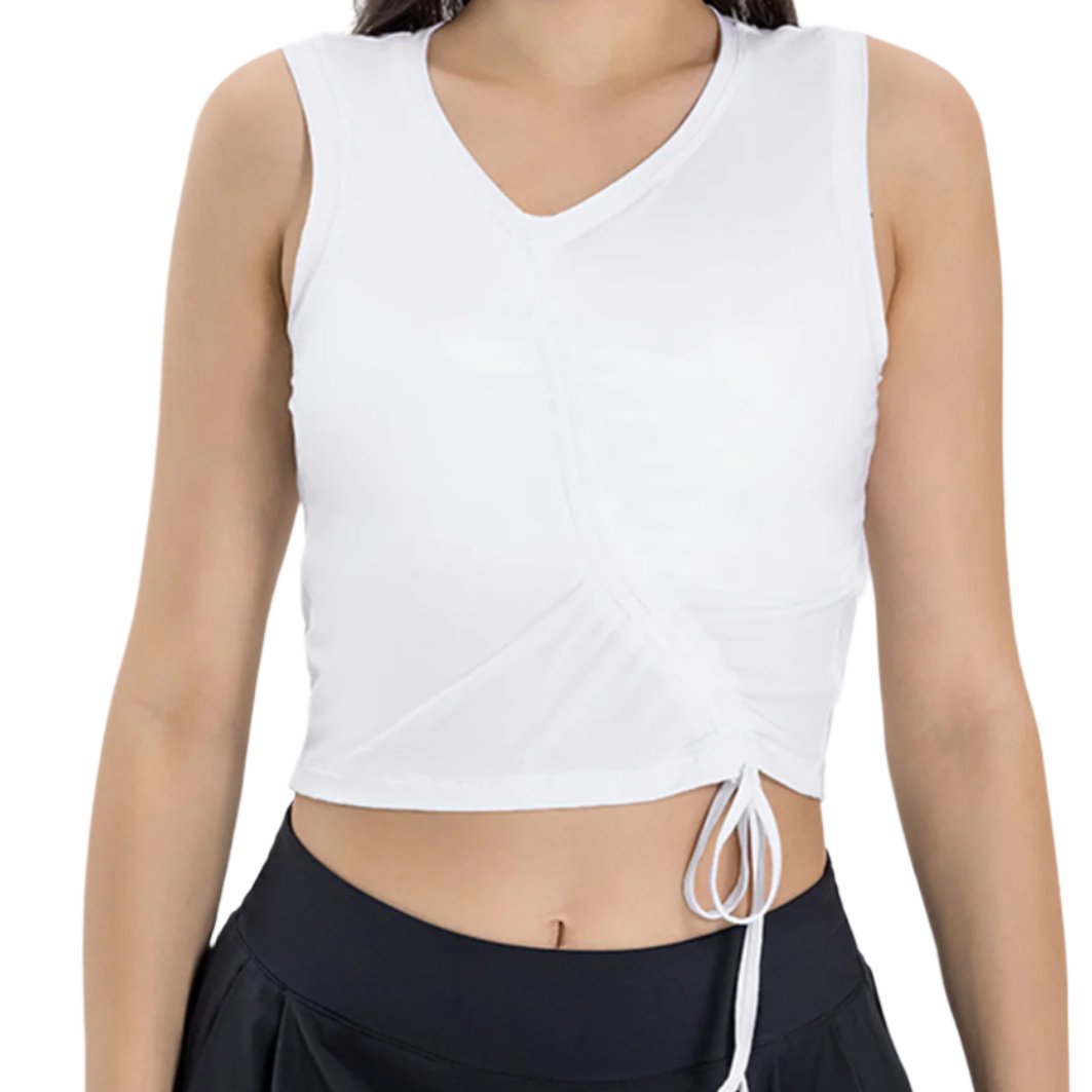 Ruched Wide Strap Active Tank