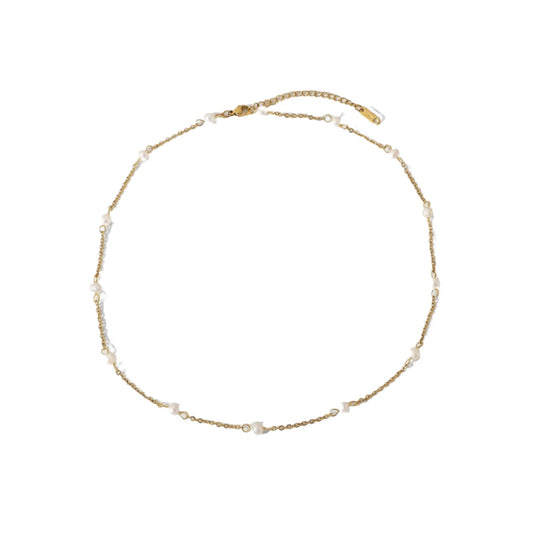 Freshwater Pearl 18K Gold-Plated Necklace