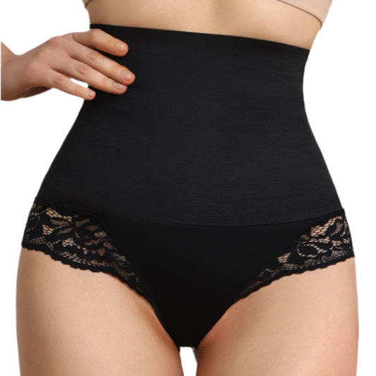 Lace Detail High Waist Shapewear Panty